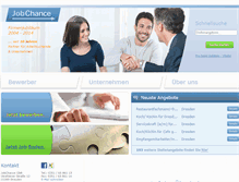 Tablet Screenshot of agentur-jobchance.de